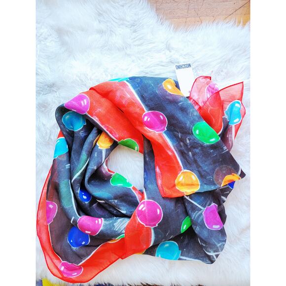 Moschino Cheap & Chic Silk Lollipop Scarf - Picture 1 of 6